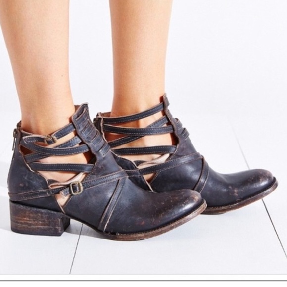 Steven Black Distressed Stair Bootie 